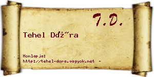 Tehel Dóra névjegykártya