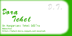 dora tehel business card